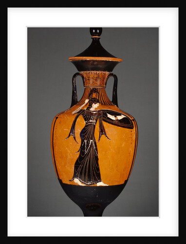 Attic Panathenaic Amphora with Lid by the Marsyas Painter
