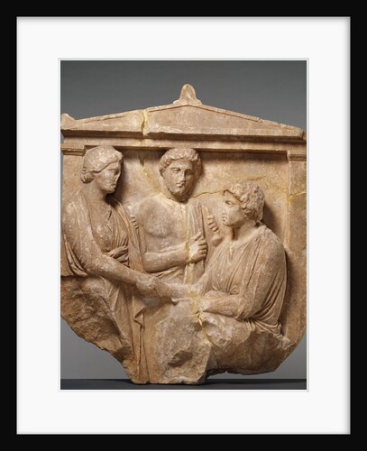 Grave Naiskos of Theogenis with her Mother, Nikomache, and her Brother Nikodemos by Anonymous