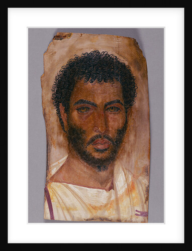 Mummy Portrait of a Bearded Man by Anonymous