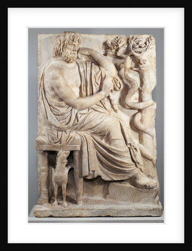 Grave Naiskos of a Seated Man by Anonymous