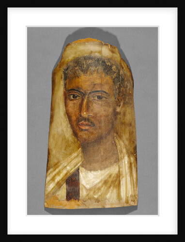 Mummy Portrait of a Man by Anonymous