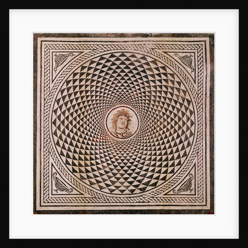 Mosaic Floor with Head of Medusa by Anonymous