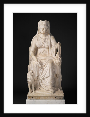 Statue of a Seated Cybele with the Portrait Head of her Priestess by Anonymous