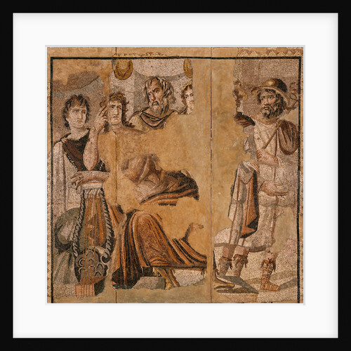 Mosaic Floor with Achilles and Briseis by Anonymous