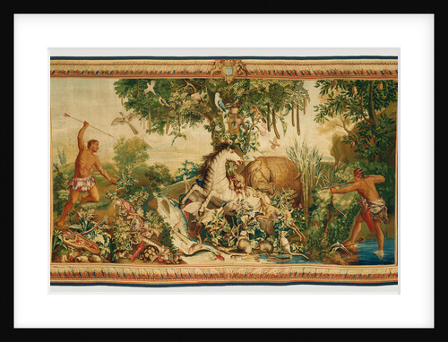 Tapestry: Le Cheval rayé from Les Anciennes Indes Series by Woven at Gobelins Manufactory