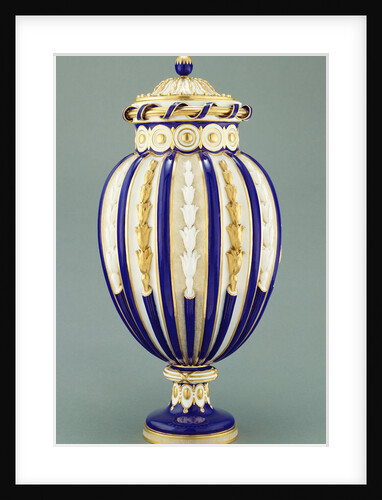 Vase (vase à chaîne or vase à côte de melon) by Sèvres Manufactory