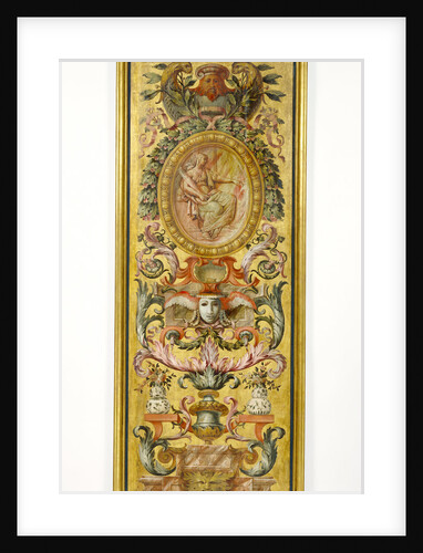 One painted panel by Anonymous