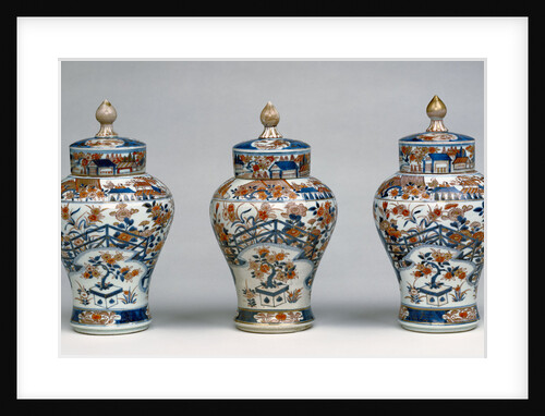 Garniture of Three Vases by Anonymous
