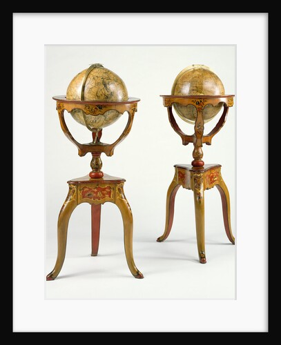 Pair of Globes by Jean-Antoine Nollet