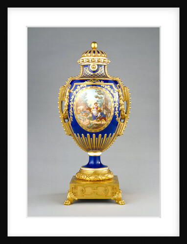 Lidded vase (vàse a panneaux) by Sèvres Manufactory