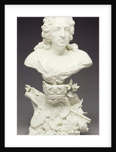 Bust of Louis XV by Mennecy Porcelain Manufactory