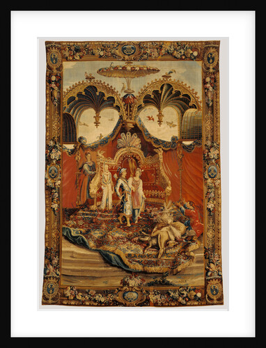 Tapestry: Le Retour de la chasse, from L'Histoire de l'empereur de la Chine Series by Anonymous