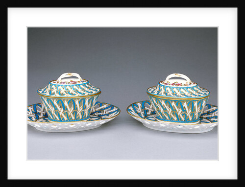 Pair of Lidded Chestnut Bowls (marronnières à ozier) by François-Firmin Dufresne