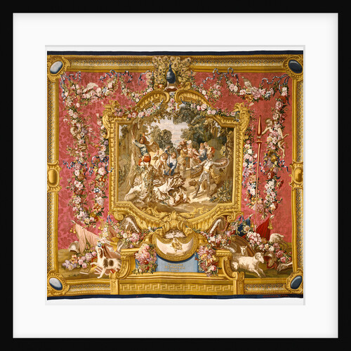 Tapestry: La Poltronnerie de Sancho à la chasse, from L'Histoire de don Quichotte Series by Woven at the Gobelins Manufactory
