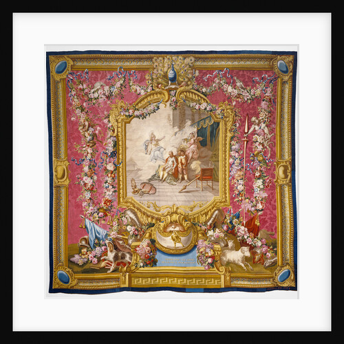 Tapestry: Don Quichotte guéri de sa folie par la sagesse, from L'Histoire de don Quichotte Series by Woven at the Gobelins Manufactory