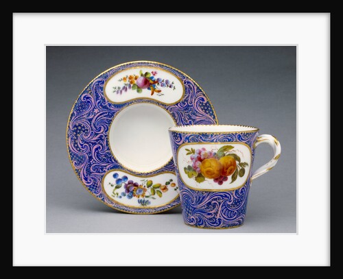 Cup and Saucer (gobelet et soucoupe enfoncé, première grandeur) by Sèvres Manufactory