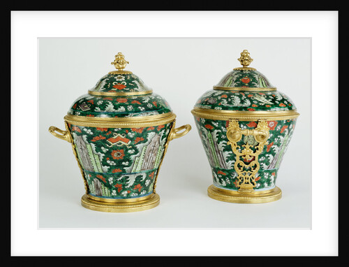 Pair of Lidded Vases by Anonymous