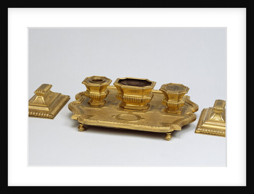 Inkstand and Paperweights by Anonymous