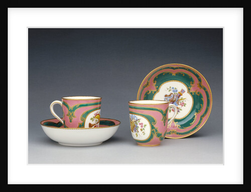 Pair of Cups and Saucers (gobelets Calabre et soucoupes) by Charles Buteux père