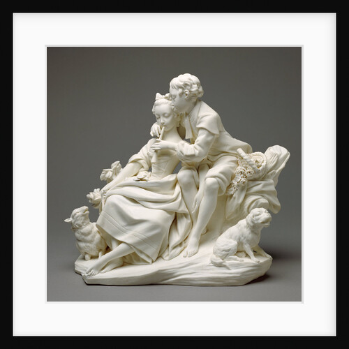 Figure Group: The Flute Lesson (Le Flûteur) (one of a pair) by Sèvres Manufactory