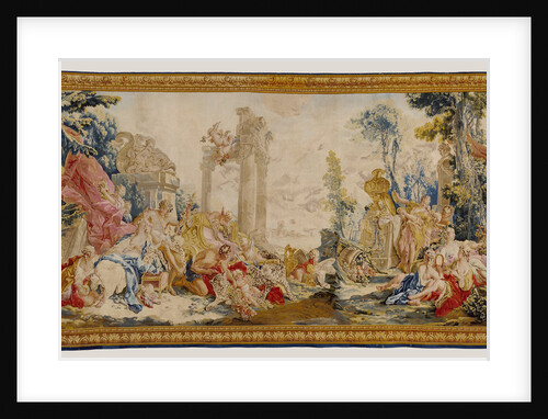 Tapestry: Bacchus et Arainne, Bacchus changé en raisin, from The Loves of the Gods Series by Anonymous