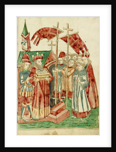 The Translation of Josaphat's Relics to a Church By a King and Procession by Follower of Hans Schilling