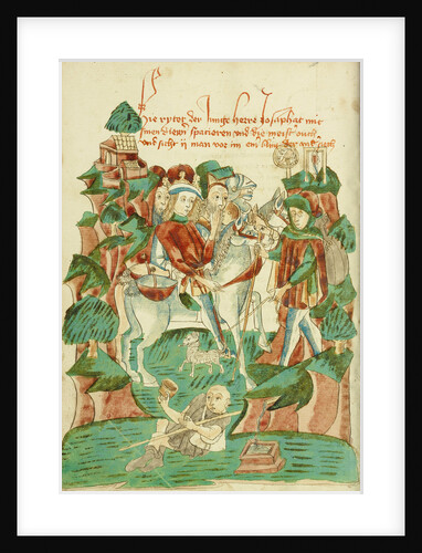 Josaphat Meeting a Blind Man and a Beggar by Follower of Hans Schilling