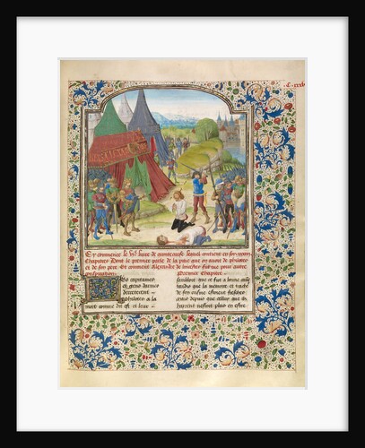 The Execution of Philotas by Master of the Jardin de vertueuse consolation and assistant