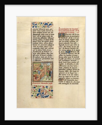 The Founding of Alexandria-in-Caucaso by Master of the Jardin de vertueuse consolation and assistant