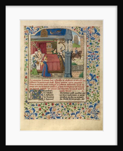 The Birth of Alexander by Master of the Jardin de vertueuse consolation and assistant