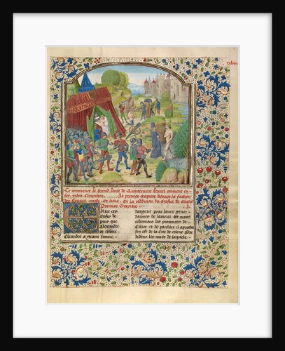 Alexander's Illness at the Cydnus River and the Death of Sisinnes by Master of the Jardin de vertueuse consolation and assistant