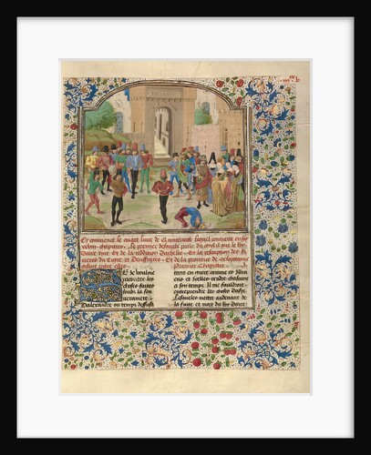The Competition in Sittacene and the Placating of Sisigambis by Master of the Jardin de vertueuse consolation and assistant