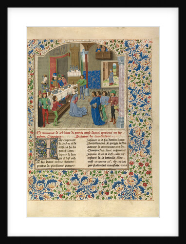 Alexander and the Niece of Artaxerxes III by Master of the Jardin de vertueuse consolation and assistant
