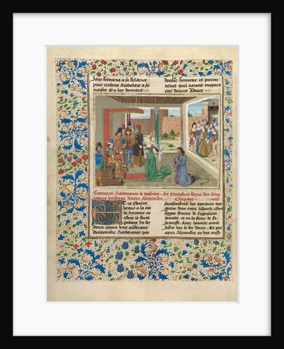 Bagoas Pleads on Behalf of Nabarzanes by Master of the Jardin de vertueuse consolation and assistant