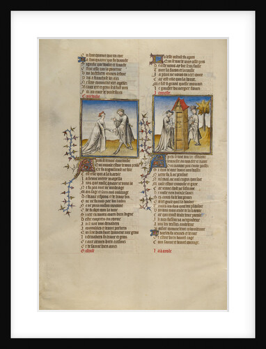 Courtesy with a Knight, Idleness Opening the Door for the Lover by Anonymous