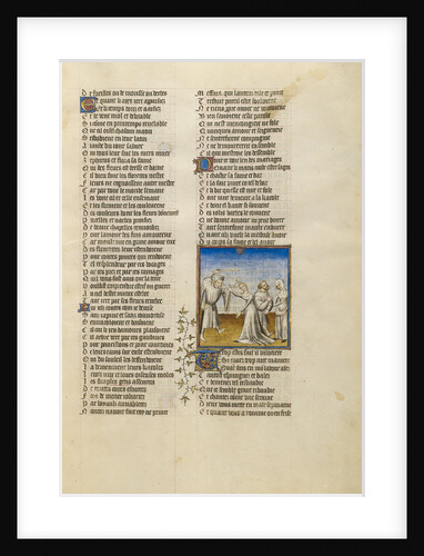 A Husband Beating his Wife with a Stick by Anonymous