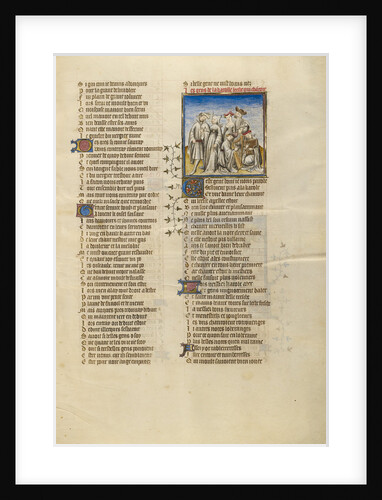 Deduit Dancing with his Companion and the Female Personification of Happiness by Anonymous