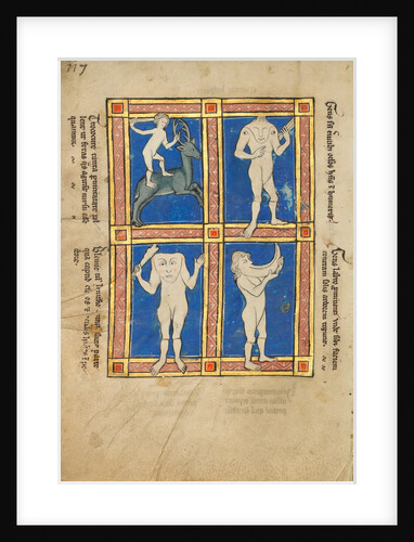 Trococite, A Headless Man with Eyes on His Shoulders, A Headless Man with a Face on His Chest, A Man with a Large Under Lip by Anonymous