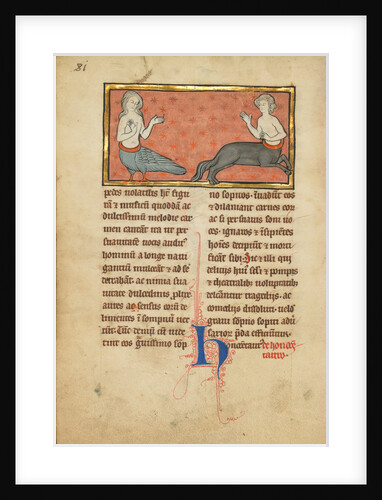 A Siren and a Centaur by Anonymous