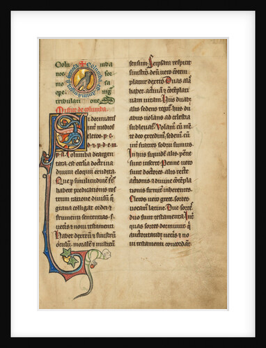 A Medallion with a Dove by Anonymous