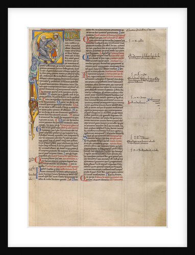 Initial Q: An Abbot Receiving a Child by Anonymous