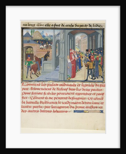 The Representatives of the Pope Attempting to Reconcile the Fighting Parties by Loyset Liédet