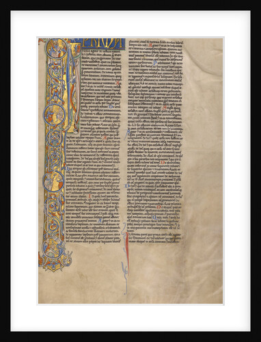 Initial I: Scenes of Secular and Ecclesiastical Justice by Anonymous