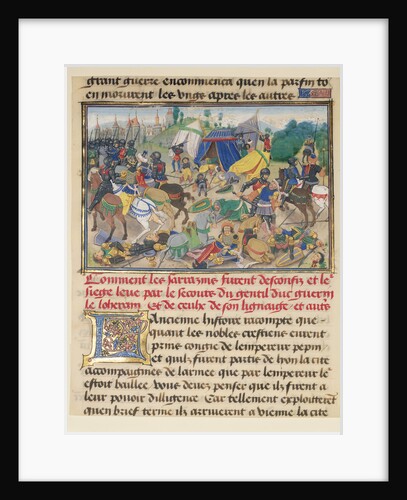 Guerin de Lorraine Freeing Vienne from the Saracens by Loyset Liédet