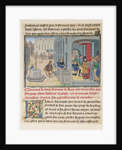 Fromont de Lens Receiving News of the Devastation of his Land by Loyset Liédet