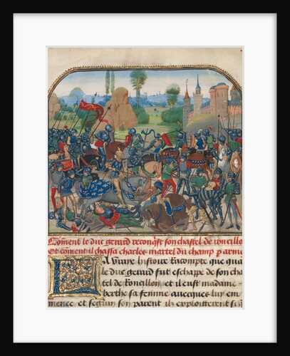 The Battle before Roussillon's Castle by Loyset Liédet