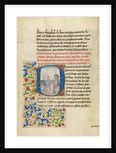 Initial D: Saint Anthony Raising a Dead Man by Master of the Brussels Romuléon