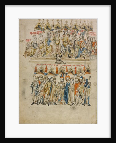 The Family of Berthold VI, The Marriage of Saint Hedwig and Heinrich by Court workshop of Duke Ludwig I of Liegnitz and Brieg