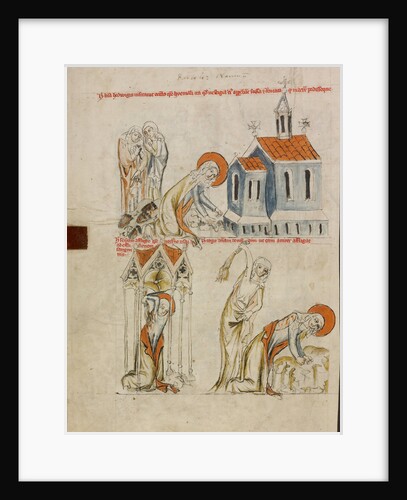 Saint Hedwig Leaving Bloody Footprints in the Snow, The Self-Flagellation of Saint Hedwig by Court workshop of Duke Ludwig I of Liegnitz and Brieg