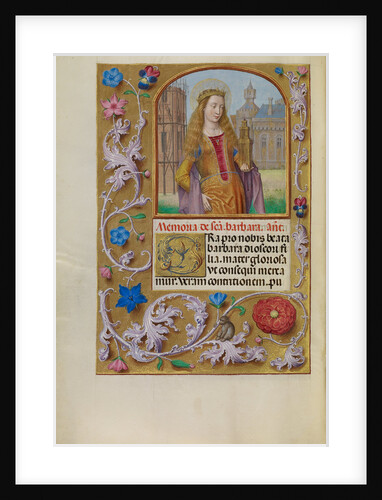 Saint Barbara with a Tower by Workshop of Master of the First Prayer Book of Maximilian